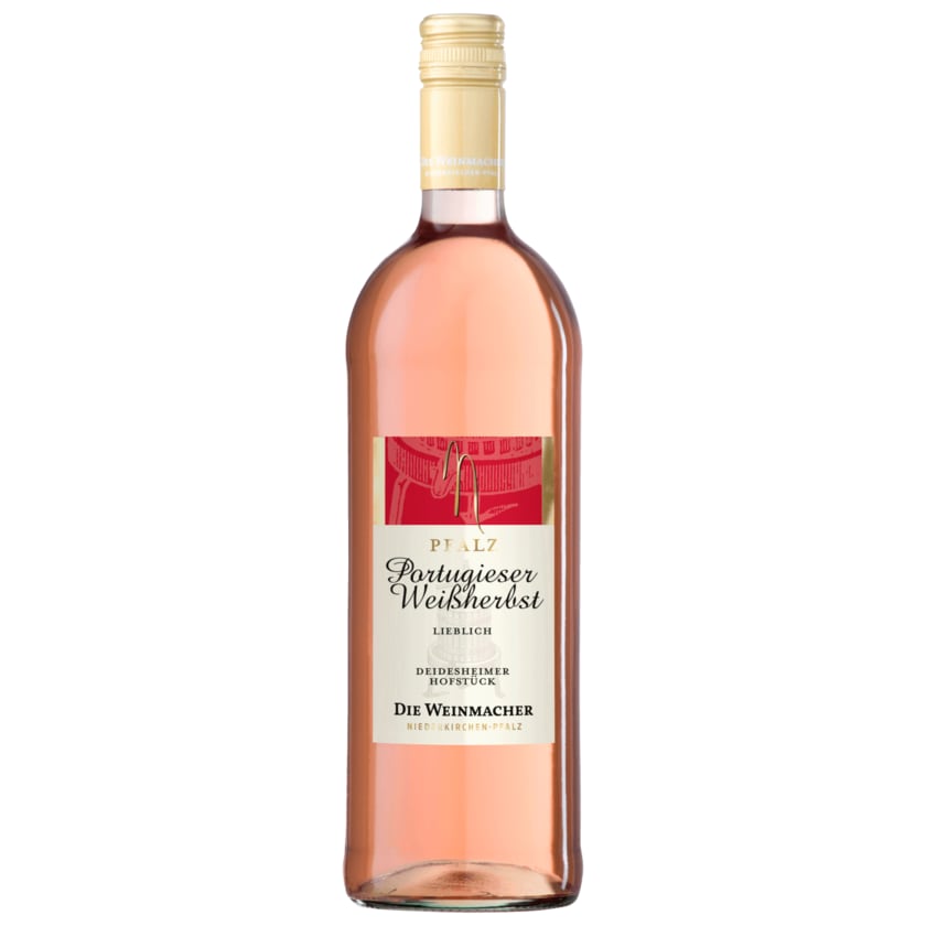 Die Weinmacher Deidesheimer Hofstück Rosé Portugieser Weißherbst lieblich 1l